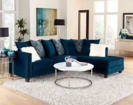 Discount Sectional Sofas & Couches | American Freight Blue Sofas, Blue Sectional, Blue Living Room Decor, Blue Couches, Sofa Chaise, Inspire Me Home Decor, Sectional Sofa Couch, Blue Sofa, Blue Living Room