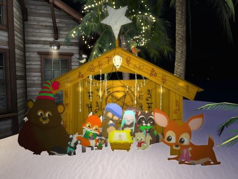 Second Life Marketplace - Woodland Christmas Critters South Park Christmas, Woodland Critter Christmas, Christmas Critters, Woodland Critters, Woodland Christmas, How To Buy Land, Nativity Scene, Second Life, South Park