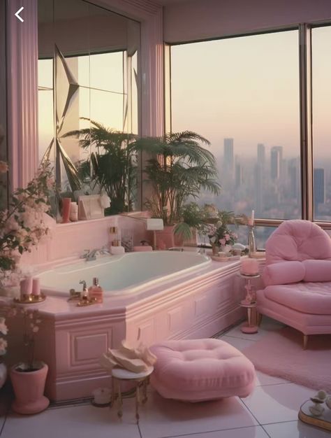 80s Apartment, 80s Interior Design, 80s House, Dream House Aesthetic, 80s Home, 80s Interior, Miami Houses, Dream Interior, Interior Bathroom