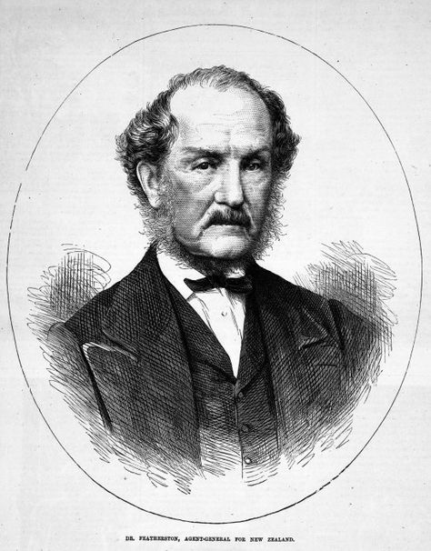 Wood engraving of Isaac Earl Featherston John Stuart Mill, 21 February, National Library, Wood Engraving, Original Image, High Quality Art Prints, Vintage Prints, Many People, Find Art