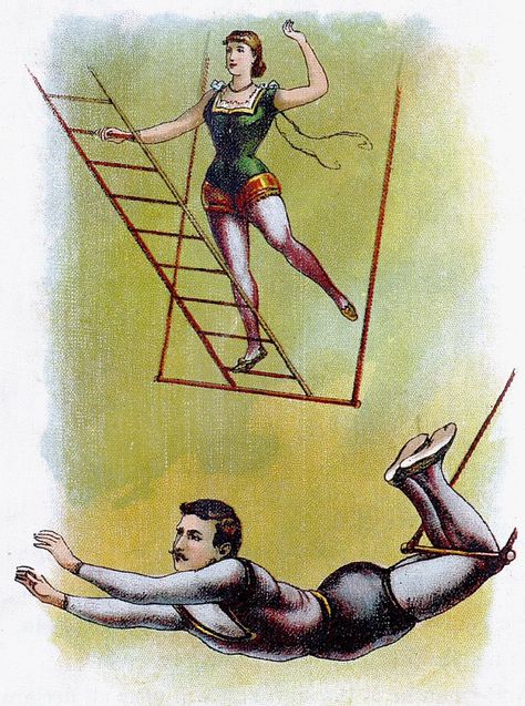 Sports Circus trapeze artist swinging Antique Vintage Free Illustration Trapeze Circus, Circus Trapeze, Trapeze Artist, Great America, Antique Illustration, Circus Party, Free Illustration, Vintage Objects, Free Illustrations