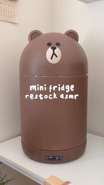 Aesthetic Mini Fridge, Fridge In Bedroom, Mini Fridge Restock, Dream Fridge, Fridge Restock, Gadgets To Buy, S Korea, روتين العناية بالبشرة, Cute Bedroom Decor