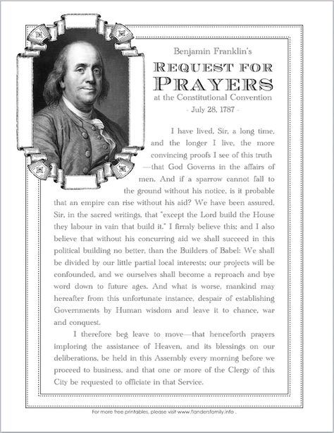 Benjamin Franklin Activities, Classroom History, American History Homeschool, Independent Quotes, Constitutional Convention, American History Lessons, Worthy Quotes, Teaching Literature, Gods Guidance