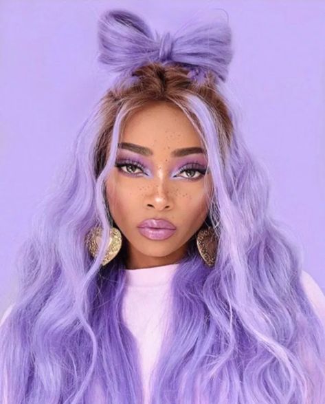 Blue Wig, Lavender Hair, Lace Hair, Hair Inspo Color, 영감을 주는 캐릭터, Grunge Hair, Aesthetic Hair, Purple Hair, Pretty Hairstyles