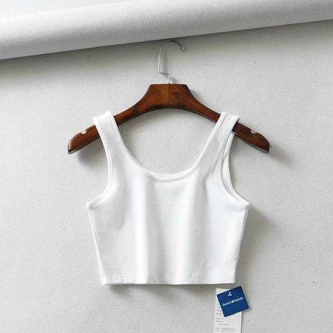 Compression Tank Top, Party Crop Tops, Colorful Crop Tops, High Neck Sleeveless, Summer Crop Tops, Cropped Tops, Vintage Grunge, Active Wear Outfits, Solid Clothes