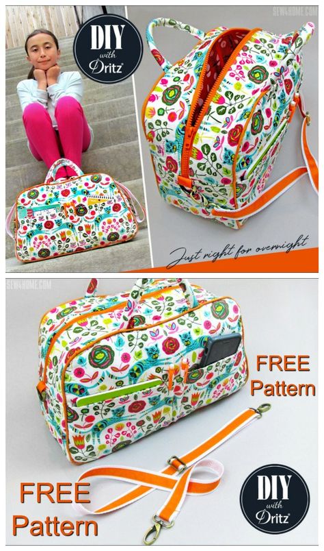 Duffle Bag Patterns, Bag Sewing Pattern, Sew Ins, Modern Bag, Costura Diy, Beginner Sewing Projects Easy, Bag Sewing, Leftover Fabric, Bag Patterns To Sew