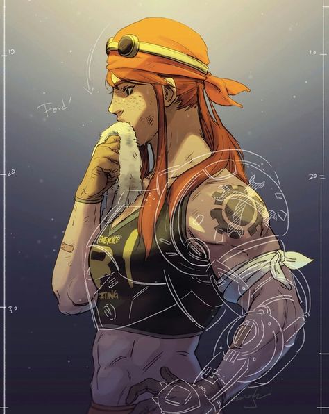 Brigitte, Overwatch Brigitte Lindholm, Brigitte Overwatch, Steampunk Mechanic, Overwatch Comic, Overwatch Memes, Heroes Of The Storm, Overwatch Fan Art, Overwatch 2, Cyberpunk Character