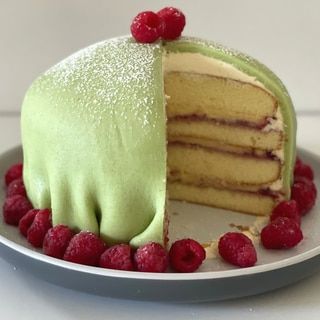 Cheat's Swedish princess cake Swedish Princess Cake Wedding, Princess Cake Swedish, Princess Cake Recipe, Princess Torte, Swedish Princess Cake, Boiled Fruit Cake, Cake Bars Recipe, Prince Cake, Sponge Cakes