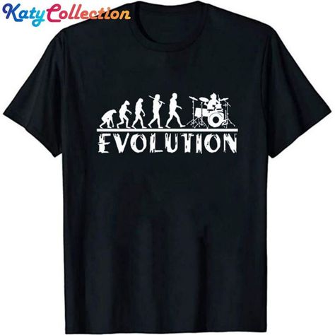 Drummer Evolution T-Shirt Unisex Check more at https://katycollection.com/product/drummer-evolution-t-shirt-unisex/ Star Monsters, Drummer T Shirts, Drummer Gifts, How To Play Drums, Musician Gifts, Music Humor, Funny Tees, Drums, Evolution