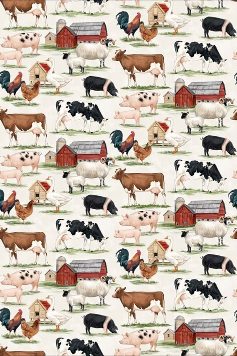 Farm Animal Quilt, Cowboys And Angels, Fall Canvas Painting, Northcott Fabrics, Cowboy Theme, Chicken Art, Iphone Homescreen Wallpaper, Animal Quilts, Paper Animals