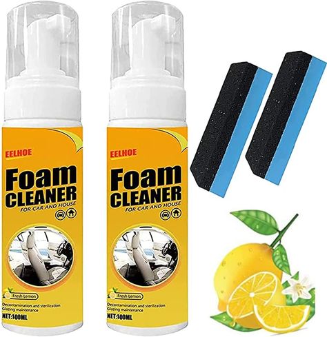 Amazon.com: Aitiuchi 2PCS Multipurpose Foam Cleaner Spray, Leather Decontamination Foam Cleaner for Kitchen, Bathroom, Car and House Lemon Flavor（2PCS*100ML） : Health & Household Best Lower Back Exercises, Home Cleaning Equipment, Car Seat Upholstery, Clean Pots, Lemon Flavor, Lower Back Exercises, Spray Foam, Cleaning Spray, Car Home