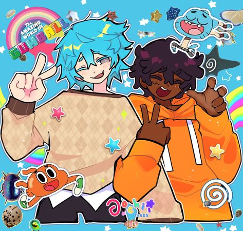 Gumball And Darwin, Amazing Gumball, Desenhos Gravity Falls, Swag Art, Danny Phantom, World Of Gumball, My Gallery, The Amazing World Of Gumball, Lightning Mcqueen