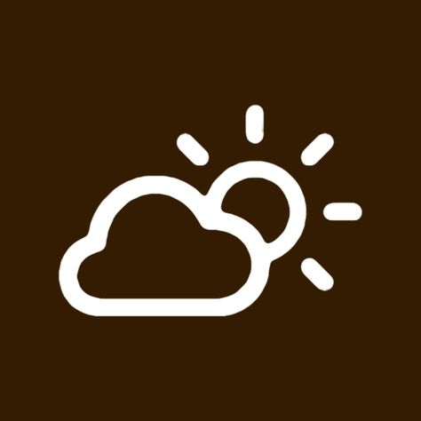 Brown Weather App Icon, Brown Weather Icon, Weather App Icon, Ipad Things, Brown Icons, Beige Icons, Basic Background, Brown Apple, Wallpaper 2024