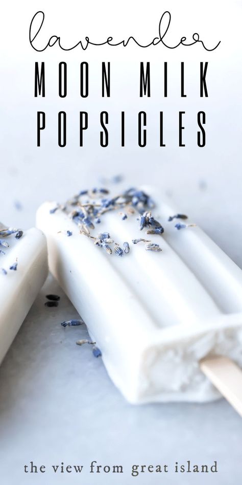 Lavender Moon Milk Popsicles Southern Fusion Recipes, Vegan Parfait Recipes, Asain Food Recipes Easy, Lavender Food Recipes, Coconut Milk Dessert Recipes, Earthy Recipes, Coconut Milk Desserts, Summer Solstice Recipes, Whimsical Recipes