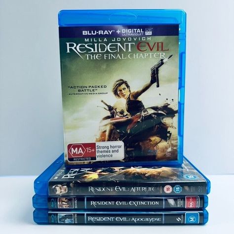 I just added a new item to eBay, Resident Evil: 4 Movie Collection (Blu-Ray) All Regions Action Horror Sci-Fi VG! #eBay #eBaySeller https://ebay.us/Ah7kxw Resident Evil 4, Movie Collection, Blu Ray Discs, Resident Evil, New Item, Blu Ray, Movie Tv, Sci Fi, Books