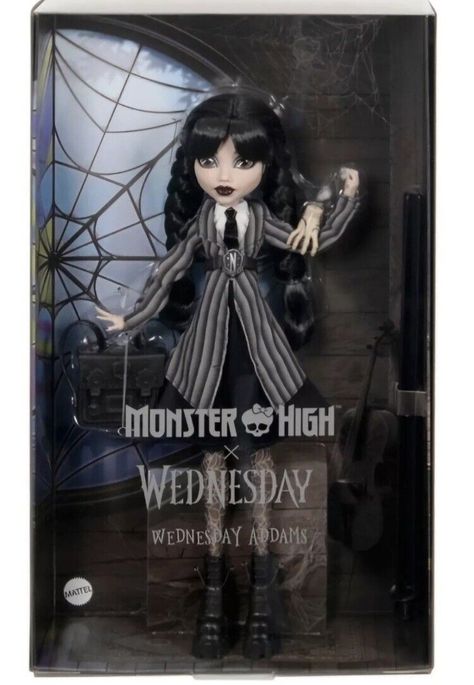 Monster High Wednesday Addams Doll netflix skullector haunt fashion doll Mattel | eBay Wednesday Doll, Wednesday Addams Doll, Popular Monster, 2024 Wishlist, Monster High Doll, Doll Collection, Birthday Wishlist, Wednesday Addams, Bear Doll