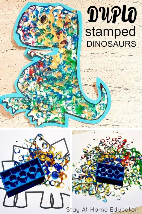 Dinosaur Art Projects, Dinosaur Crafts Preschool, Crafts Kindergarten, Dinosaur Theme Preschool, Dinosaur Activities Preschool, Dinosaurs Preschool, Dinosaur Activities, Dinosaur Crafts, Daycare Activities