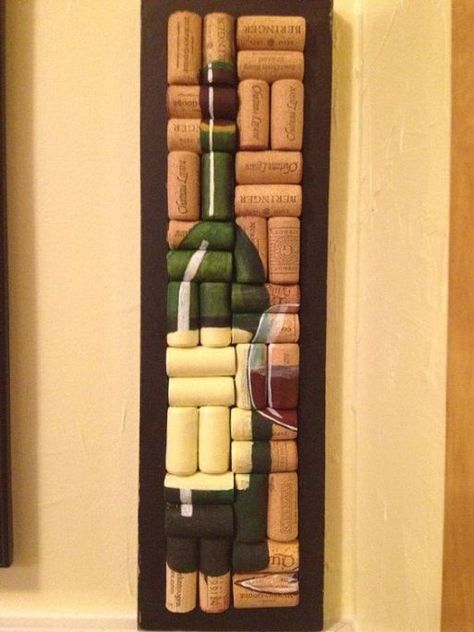 Wine Cork Projects, Cork Crafts Diy, Wine Cork Art, Hand Painted Wine Bottles, Cork Projects, Wine Bottle Corks, Cork Diy, Cork Art, Wine Craft