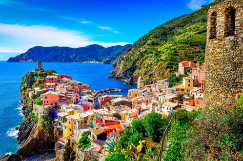 The 10 Most Beautiful Places In Italy | Rough Guides | Rough Guides Italy Art Print, Italian Village, Cinque Terre Italy, Seaside Village, Places In Italy, Romantic City, Breathtaking Places, Italy Tours, Italy Art