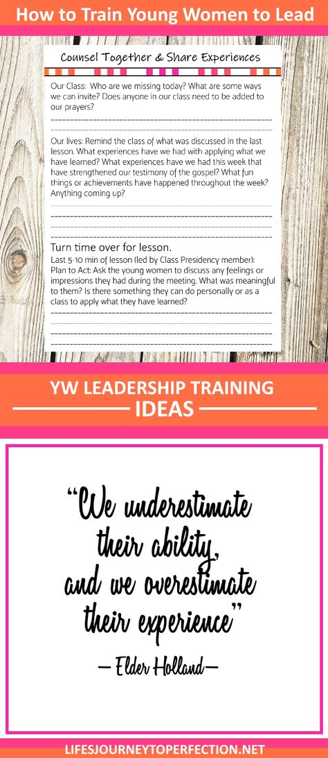 Life's Journey To Perfection: Training the Young Women how to Lead Lds Young Women Activities, Young Women Lesson Helps, Young Women Leaders, The Last Lesson, Yw Lesson, Lds Yw, Lds Lessons, Yw Activities, Lds Youth