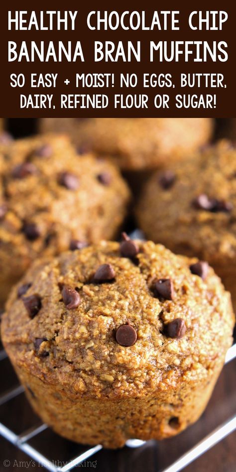 Bran Recipe, Easy Bran Muffin Recipe, Moist Bran Muffins, Vegan Bran Muffins, Gluten Free Bran Muffins, Best Bran Muffins, Chocolate Chip Breakfast Cookies, Oat Bran Muffin Recipe, Wheat Bran Muffins