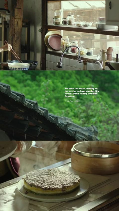 Little Forest Movie Aesthetic, Little Forest Movie, Film For Her, Into The Forest Movie, Forest Quotes, Nature Movies, Cooking Movies, Nature Film, Love For Me