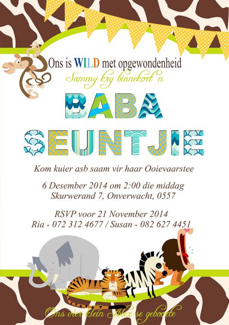 OOIEVAARSTEE ONTWERP Ooievaarstee Idees, Potjiekos Party Theme, Beurtkrag Afrikaans, Baba Dogtertjie Geboorte, Oujaarsdag Wense Afrikaans 2021, Knitting Hacks, Crochet Baby Sweaters, Baby Shower Deco, Baby Shower Crafts