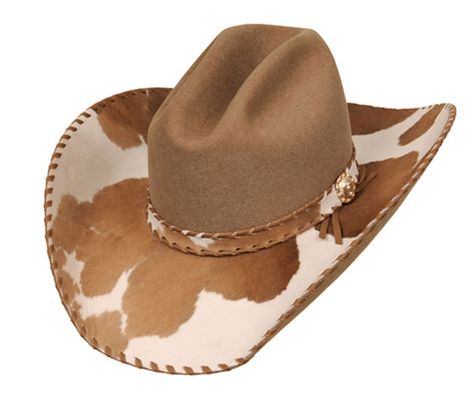 Ok, I finally give in....this is the first hat done this way that I like. Sombrero Cowboy, Cowboy Hat Styles, Custom Cowboy Hats, Cute Cowgirl Outfits, Country Hats, Cowgirl Accessories, Country Style Outfits, Western Wear Outfits, Looks Country