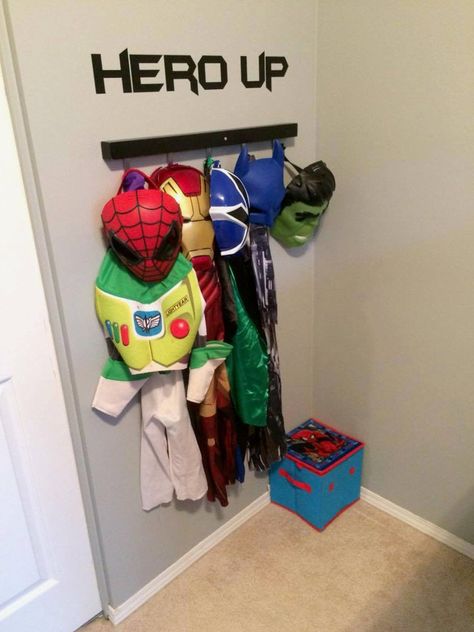 HERO UP Wall Decal Little Boy Bedroom Ideas Small Rooms, Little Boys Room Ideas, Spiderman Room Ideas, Marvel Bedroom Decor, Superhero Boys Room, Superhero Room Decor, Spiderman Bedroom, Avengers Bedroom, Superhero Decor