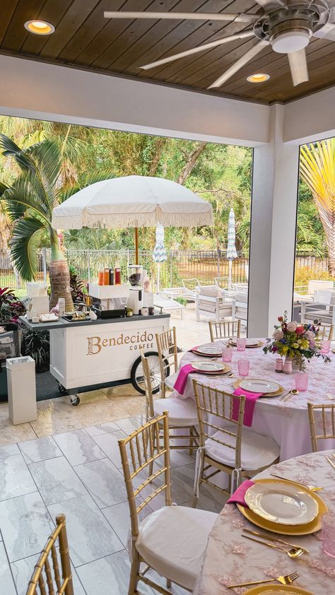 Unforgettable Coffee Experiences for Weddings, Baby Showers & More — Bendecido Coffee | Tampa Bay Coffee Bridal Shower, Coffee Catering, Brunch Catering, Coffee Bar Wedding, Mobile Coffee Cart, Breakfast Catering, Italian Menu, Coffee Beverages, Bar Catering