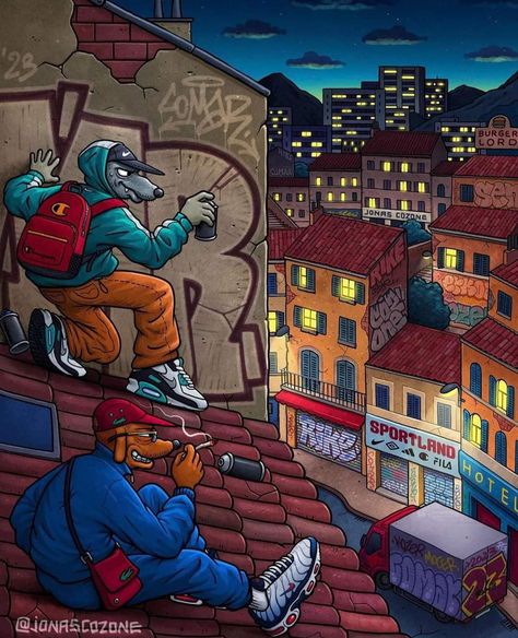 Jonas Cozone, Graffiti Pictures, Cartoon Character Tattoos, Graffiti Words, Graffiti Style Art, Image 3d, Graffiti Characters, Swag Cartoon, Graffiti Cartoons