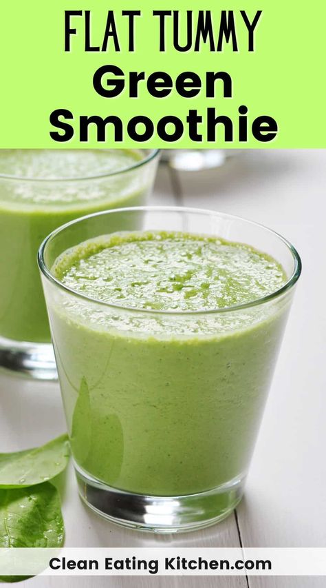 Get ready to sip your way to a flatter belly with this refreshing Flat Belly Green Smoothie. Packed with nutrient-rich ingredients like kale, spinach, cucumber, pineapple, and a hint of zesty lemon, this vibrant green blend is the perfect way to nourish your body and support your weight loss goals. Immune Boosting Recipes, Best Green Smoothie Recipes, Smoothie Cleanse Recipes, Spinach Smoothie Recipes, Cucumber Smoothie, Flat Belly Smoothie, Vegan Smoothie Recipes, Best Smoothies, Best Green Smoothie