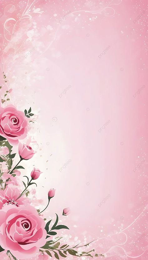 Floral Background Pink, Floral Pink Wallpaper, Rose Pink Background, Vertical Background, Wedding Wallpaper, Phone Background Wallpaper, Wedding Background Decoration, Background Floral, Aadhar Card