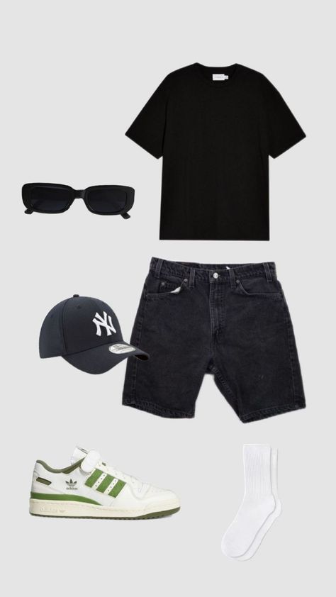 Starboy Style, Mans Clothes, Fat Style, Summer Y2k Outfits, Outfit Grid Men, Casual Outfits Comfy, Mens Street Style Summer, Vacation Outfits Men, Aesthetic Outfits Men