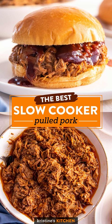 Bbq Pork Loin Crock Pot Recipes, Pork Loin Pulled Pork Slow Cooker, Best Pulled Pork Slow Cooker, Pork Sandwiches Crock Pot, Pulled Pork Crock Pot Recipes, Best Slow Cooker Pulled Pork, Crockpot Pork Shoulder, Pulled Pork Slow Cooker, Pork Loin Crock Pot Recipes