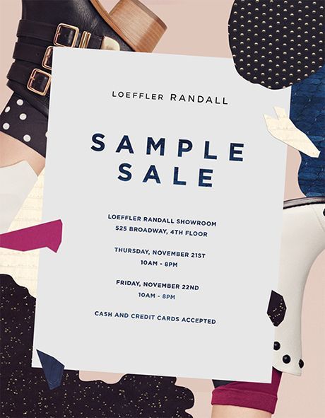 Sample Sale Poster, Shoes Banner, Modern Flats, Digital Banners, Newsletter Inspiration, Email Inspiration, Loeffler Randall Shoes, Email Ideas, Fashion Layout