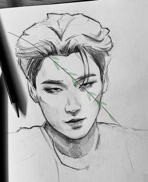 San Sketch Ateez, Ateez Sketch Pencil, Kpop Drawings Ateez, San Fanart Ateez, San Drawing Ateez, Choi San Drawing, San Ateez Drawing, Ateez Sketch, Lee Know Drawing