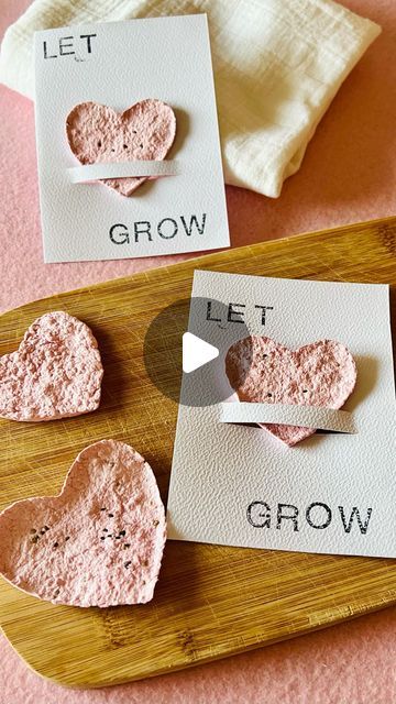 3gyerekszáj on Instagram Using Tissue Paper In Art, Seed Paper Diy, Valentines Day Clay, Easy Origami Rose, Dan Zaljubljenih, Scrap Paper Crafts, Recycled Paper Crafts, Seeded Paper, Let Love Grow