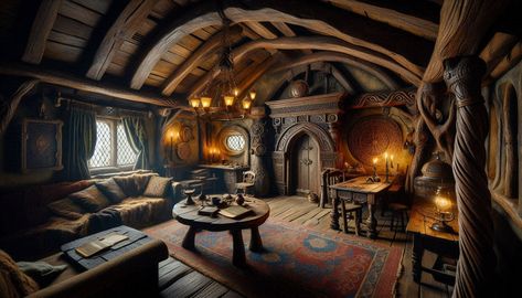 the interior of real old mystical elven house - Image Creator da Microsoft Designer Elven House, House Image, Consumer Health, Room Aesthetic, Create Sign, Create Image, Bing Images, Merlin, Vikings