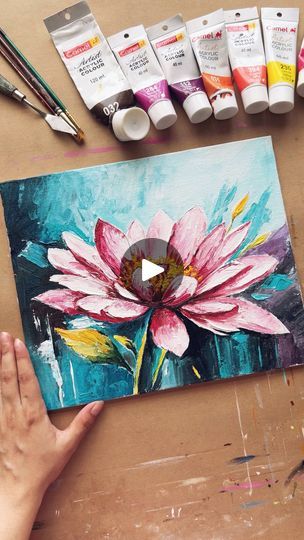 Knife Painting 🖼️ | Flowers with the palette knife! | By Art Canvas Design StudioFacebook Knife Painting Flowers, Acrylic Tutorials, Paint Flowers, Pallet Painting, Palette Knife Painting, Knife Painting, Process Art, Canvas Designs, Palette Knife