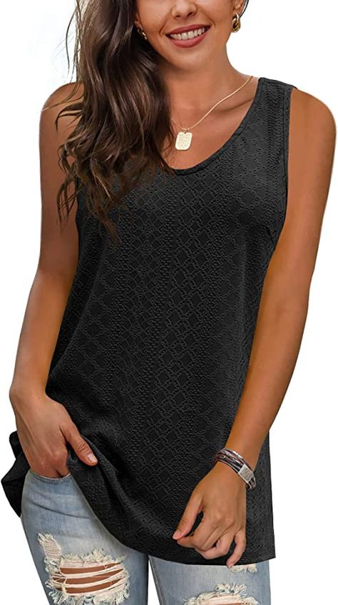 Womens Tank Tops Summer, Tank Tops Summer, Womens Tank Tops, Womens Tank Top, Tank Top For Women, Loose Fit Shirts, Sleeveless Tops, Summer Tank Tops, Cotton Tank Top