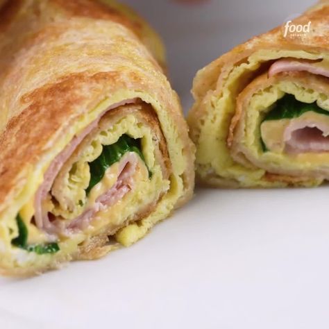 Food Network on Instagram: “THIS is the weekend you finally try the breakfast wrap trick 🙌 Link in bio!” Tortilla Breakfast Wrap, Tortilla Breakfast, Wrap Ingredients, Breakfast Tortilla, Breakfast Wrap, Tortilla Wrap, Breakfast Wraps, Idee Pasto Sano, Breakfast Brunch Recipes