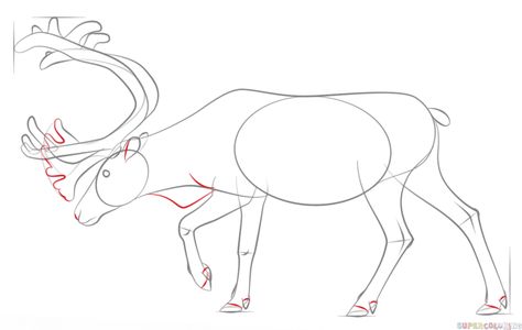 How to draw a reindeer step by step. Drawing tutorials for kids and beginners. Draw A Reindeer, Get Better At Drawing, Moose Painting, Drawing Tutorials For Kids, Deer Art, Hur Man Målar, Step Drawing, Animal Sketches, Drawing Tutorials