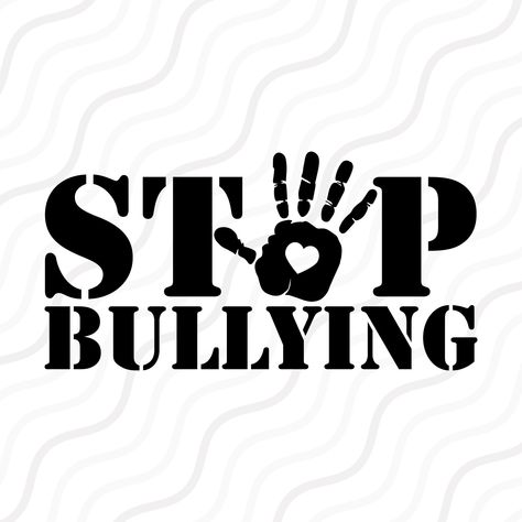 Anti Bully Quotes, Stop Bulling, Cut Table, Poster Drawing, Pink Shirt, Be Kind, Svg Cuts, Silhouette Studio, Table Design