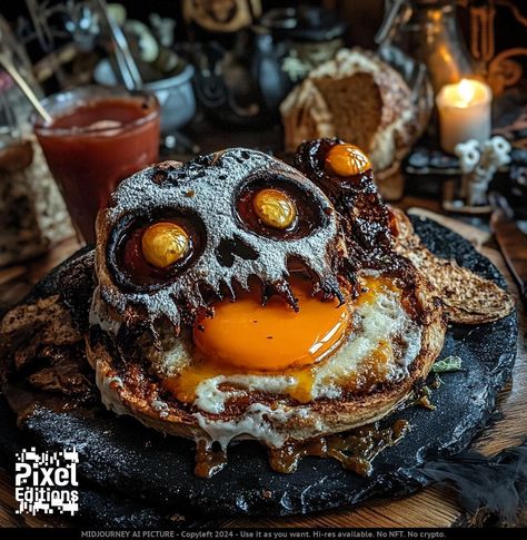 Breakfast "spooky" time! #spooky #halloween #pixeleditions #pixedmagazine 🔥 #midjourney Spooky Halloween, Halloween