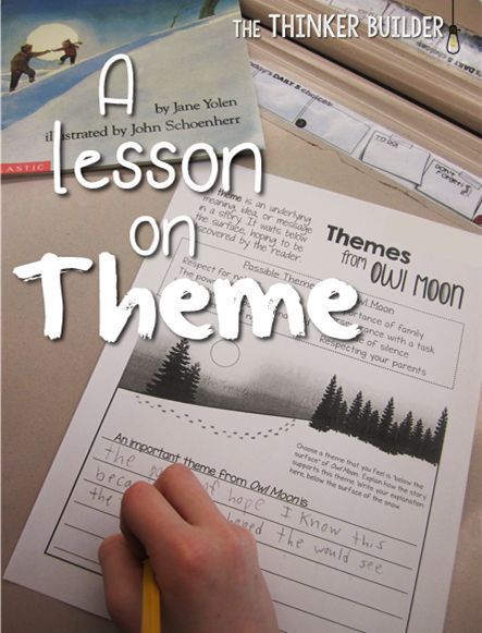 Teaching Themes, 6th Grade Reading, Owl Moon, Reading Themes, The Thinker, Third Grade Reading, 5th Grade Reading, Middle School Reading, 4th Grade Reading