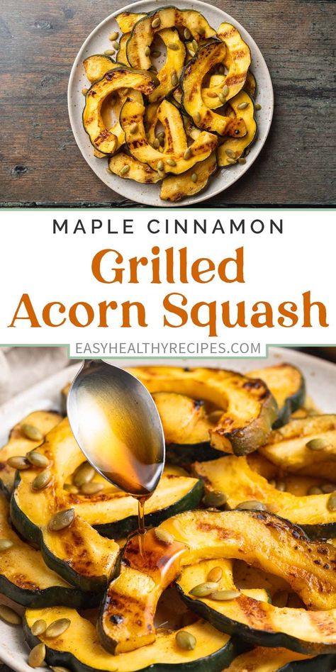 Grilled Acorn Squash, Easy Squash Recipes, Sweet Dumpling Squash, Grilled Squash, Grilled Vegetable Recipes, Easy Grilling Recipes, Acorn Squash Recipes, Sweet Dumplings, Easy Grilling