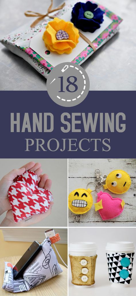 18 Easy Hand Sewing Projects Fat Quarter Projects, Hand Sewing Projects, Beginner Sewing Projects Easy, Sewing Projects For Kids, Leftover Fabric, Sewing Projects For Beginners, Easy Sewing Projects, Diy Couture, Sewing Tips