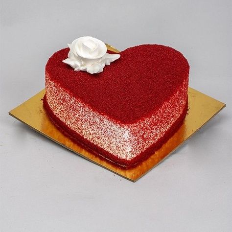 Red Velvet Cake Decoration, Red Velvet Birthday Cake, Heart Shape Cake, Fairy Birthday Cake, Bachelorette Cake, Fresh Fruit Cake, Birthday Cake For Husband, Cake For Husband, Shape Cake