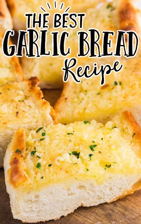 Easy Homemade Garlic Bread, Best Garlic Bread Recipe, The Best Garlic Bread, Garden Garlic, Best Garlic Bread, Beer Bread Easy, Bread French, Homemade Garlic Butter, Make Garlic Bread